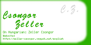 csongor zeller business card